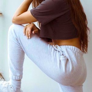 Joah Brown Empire Jogger - Pearl Grey French Terry - sz XS/S LIKE NEW